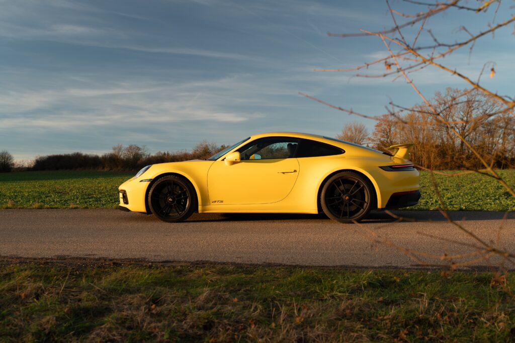 Porsche 911 992 Carrera GTS sunset