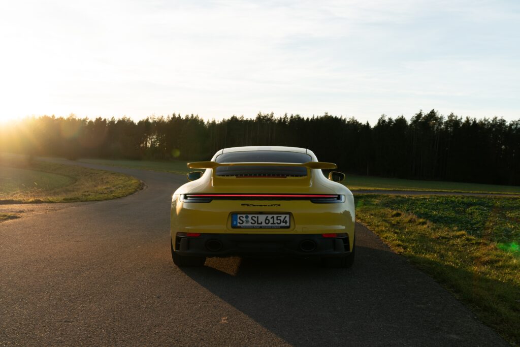 Porsche 911 992 Carrera GTS sunset